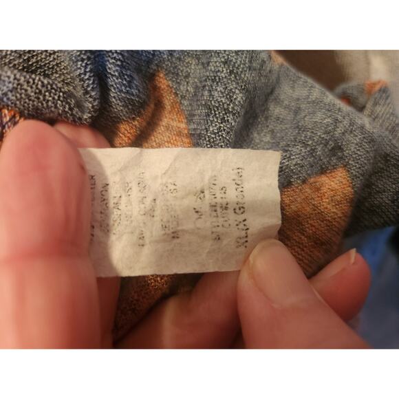 Voll Womens Blouse Orang Blue XL - Picture 4 of 4